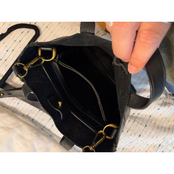 Madewell Black Leather Small Transport Crossbody - Picture 5 of 9